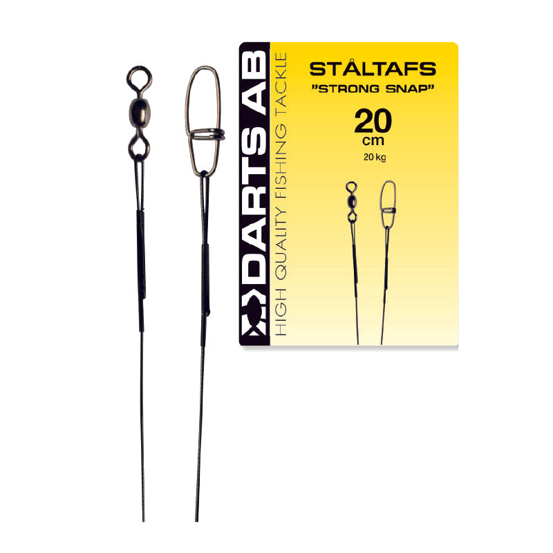 Ståltafs "Strong Snap" 40kg/40cm 2-pack