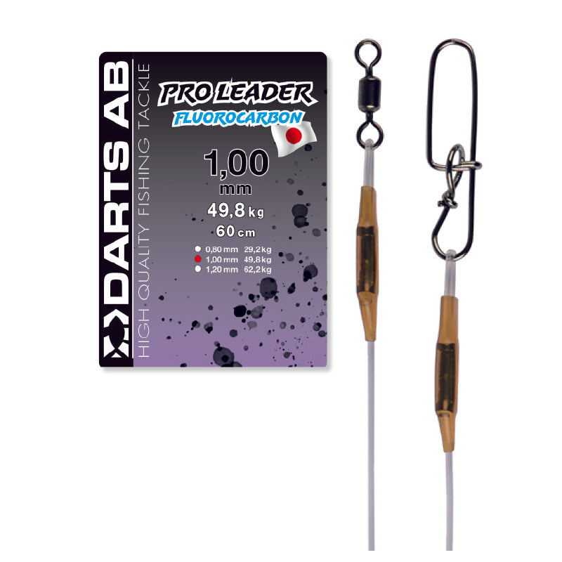 Fluorocarbontafs Heavy "Secure Snap" 1.00mm/60cm 1-pack