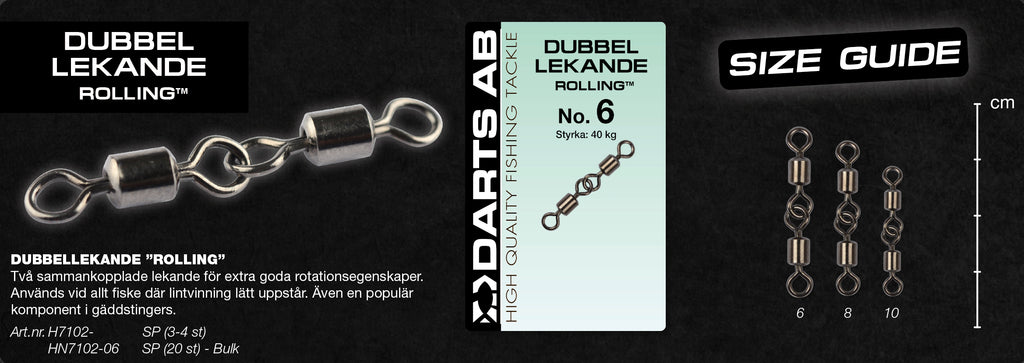 Lekande "Double Rolling" no10 4-pack