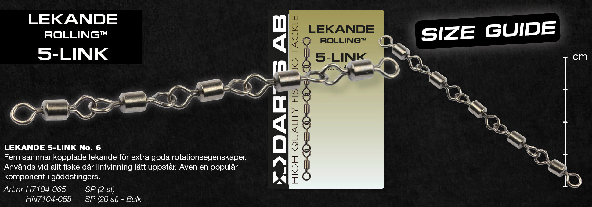 Lekande "5-Link Rolling" no6 2-pack