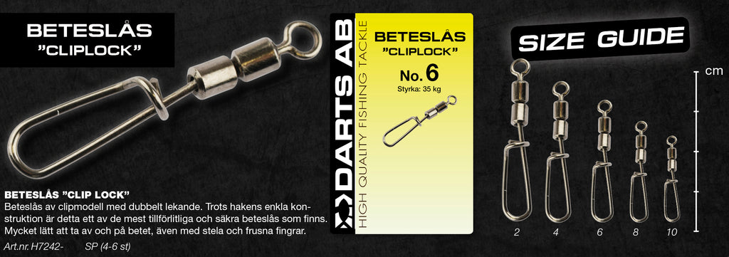 Bait lock "Clip Lock" no4 5-pack