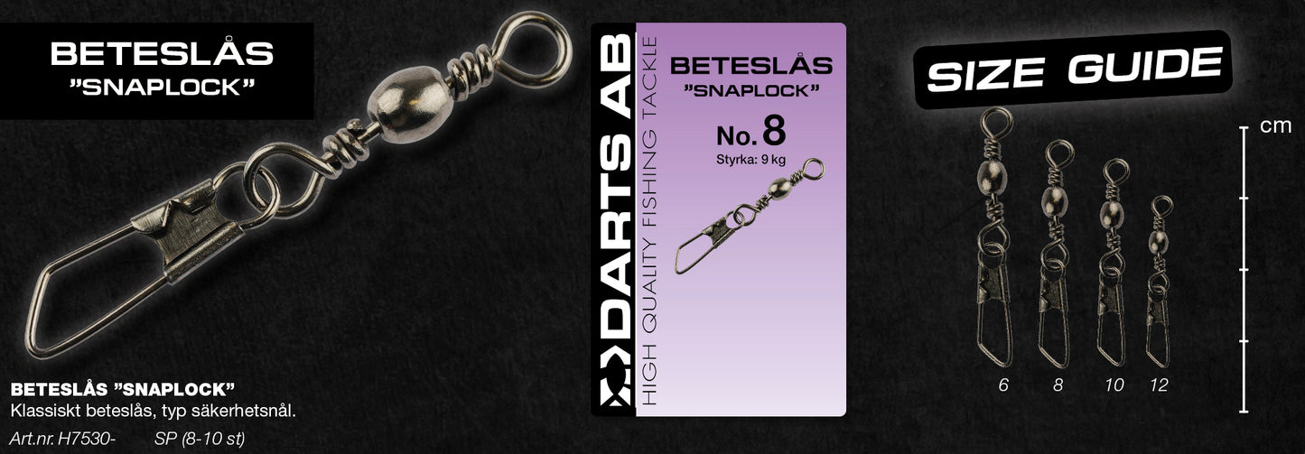 Beteslås "Snap Lock" no12 10-pack