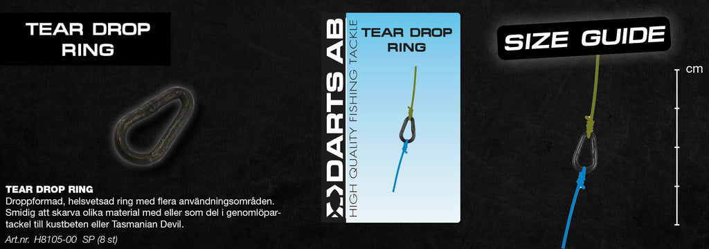 Tear drop ring 8-pack