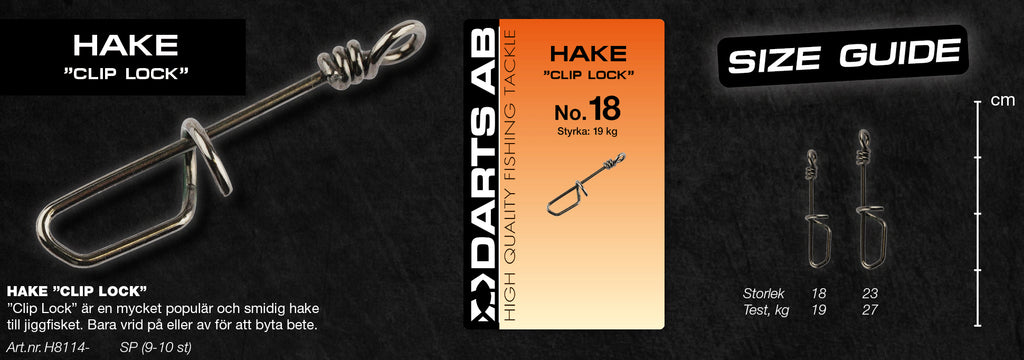 Bait lock "Clip Lock" no23 9-pack
