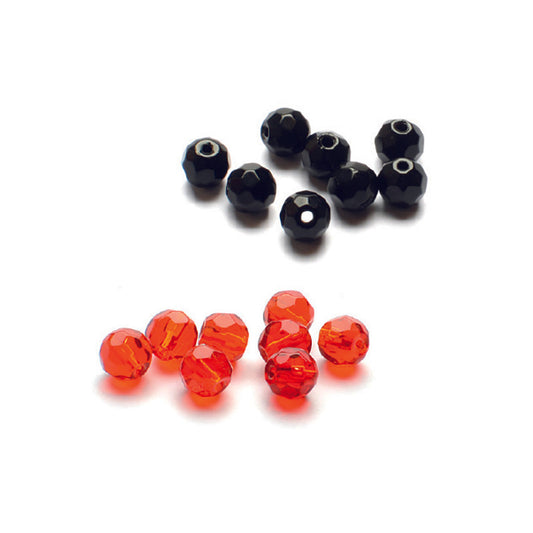 Glass Bead - Facett mix 6mm 9-pack